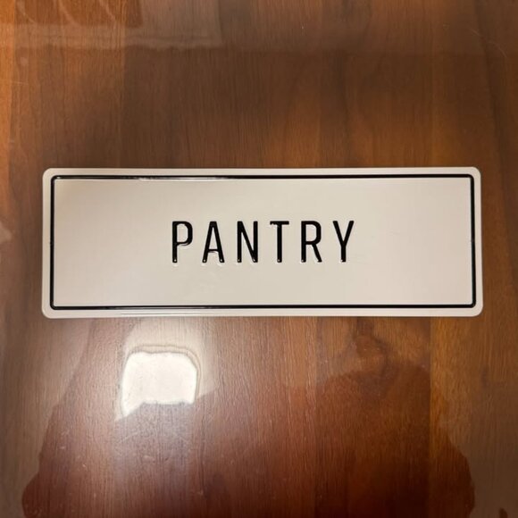 MAGNOLIA HOME  Farmhouse Embossed Metal Pantry Sign - Picture 4 of 5